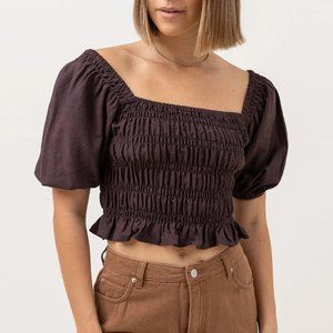 Rhythm Bronte Top in Chestnut